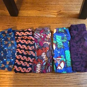 5 pair kids S/M LuLaRoe Leggings